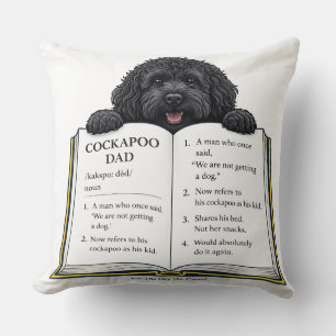 Cockapoo Dad Definition Gift Throw Pillow