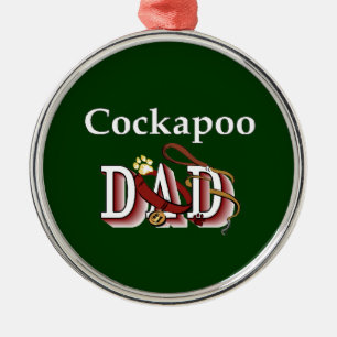 Cockapoo DAD Metal Ornament