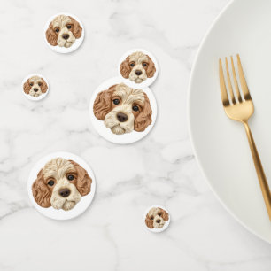 Cockapoo Dog 3D Inspired Confetti