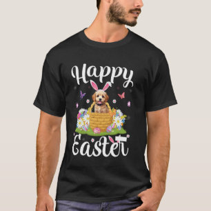Cockapoo Dog Happy Easter Egg Hunt Bunny Ear Easte T-Shirt