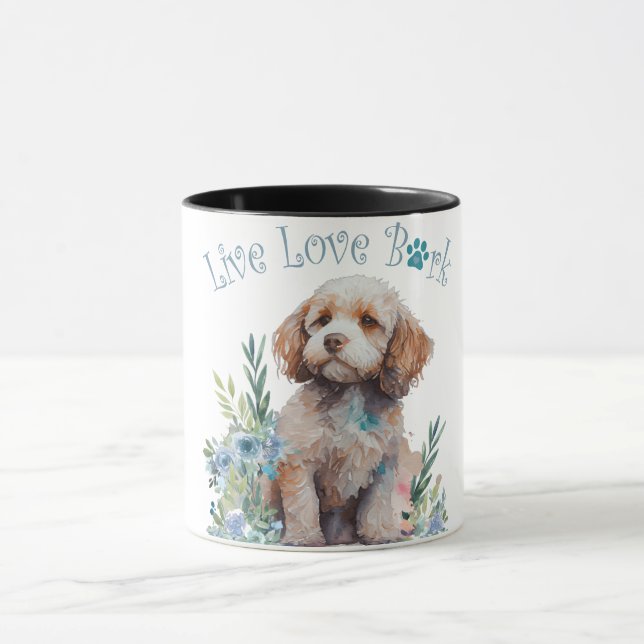 Cockapoo Dog Mom Floral Mug (Center)