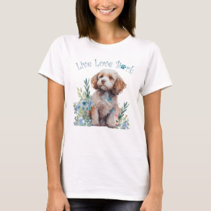 Cockapoo Dog Mom Floral T-Shirt
