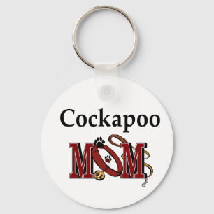 Cockapoo Dog Mom Gifts Keychain
