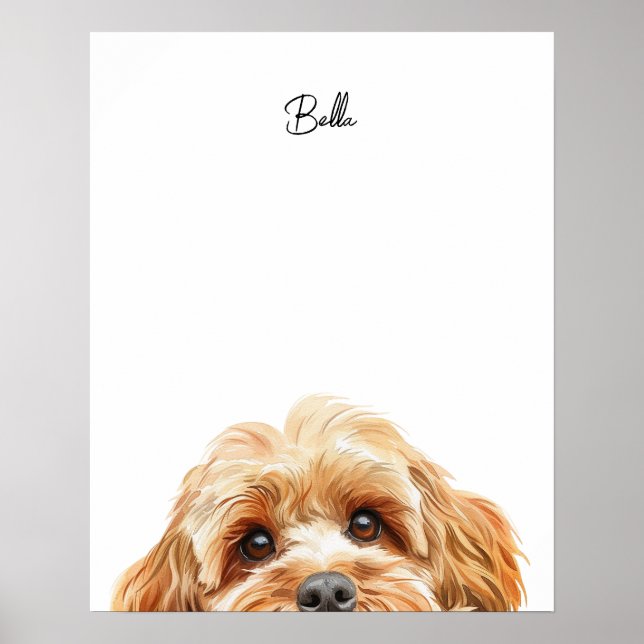 Cockapoo Dog Personalized Print (Front)