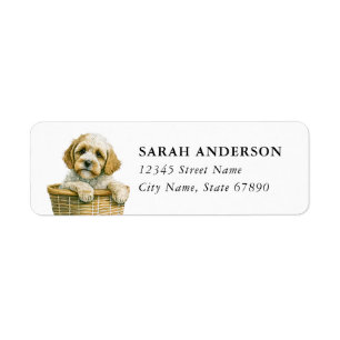 Cockapoo Dog Return Address Labels