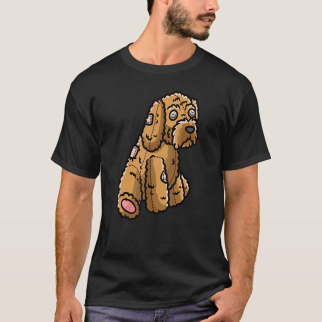 Cockapoo Dog Spoodle Stuffed Animal Design T-Shirt (Front)
