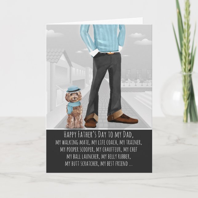 Cockapoo from the Dog Father's Day Card (Front)