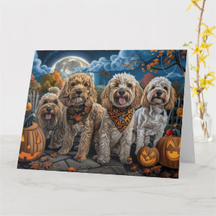 Cockapoo Halloween Spooky Card