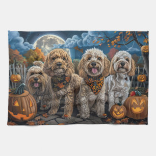 Cockapoo Halloween Spooky Kitchen Towel