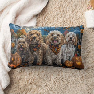 Cockapoo Halloween Spooky Lumbar Pillow