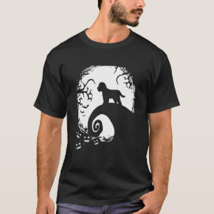 Cockapoo Halloween Under The Moonlight Spooky Dog T-Shirt