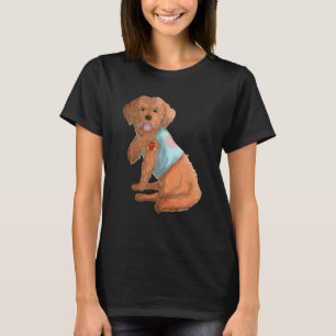 Cockapoo I Love Mom Tattoo Dog Funny Mother's Day T-Shirt