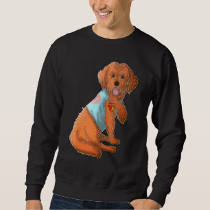Cockapoo I Love Mom Tattoo Dog Mother's Day Sweatshirt