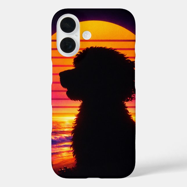 Cockapoo Iphone - Retro Cockapoo Dog Lover Gift Case-Mate iPhone Case (Back)