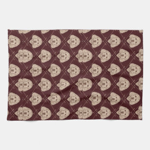 Cockapoo Kitchen Towel Set Cute Dog Pattern