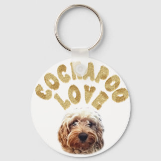 Cockapoo love keychain
