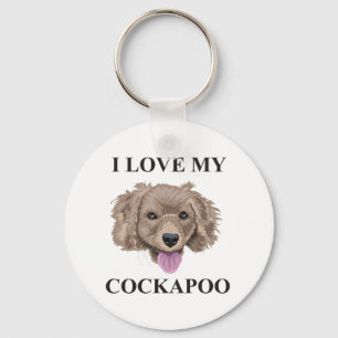 Cockapoo Love Keychain