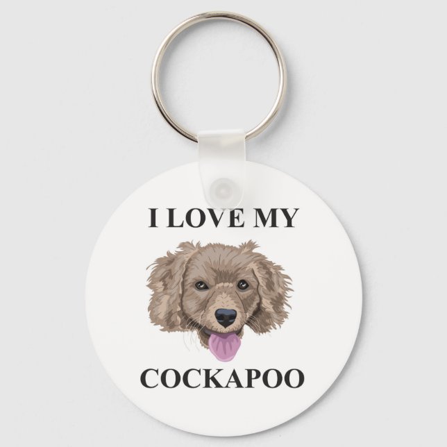 Cockapoo Love Keychain (Front)