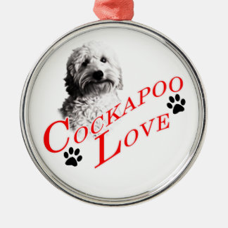 Cockapoo Love Metal Ornament