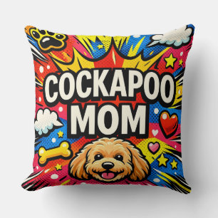 Cockapoo Mom Cushion Cute Dog Gift Pillow
