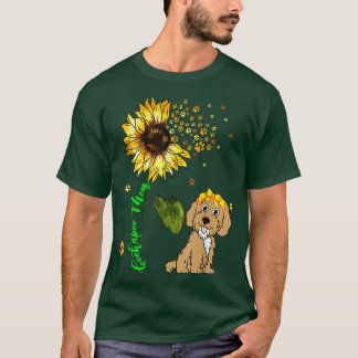 Cockapoo Mom Cute Sunflower Dog Paws Owner Lover F T-Shirt