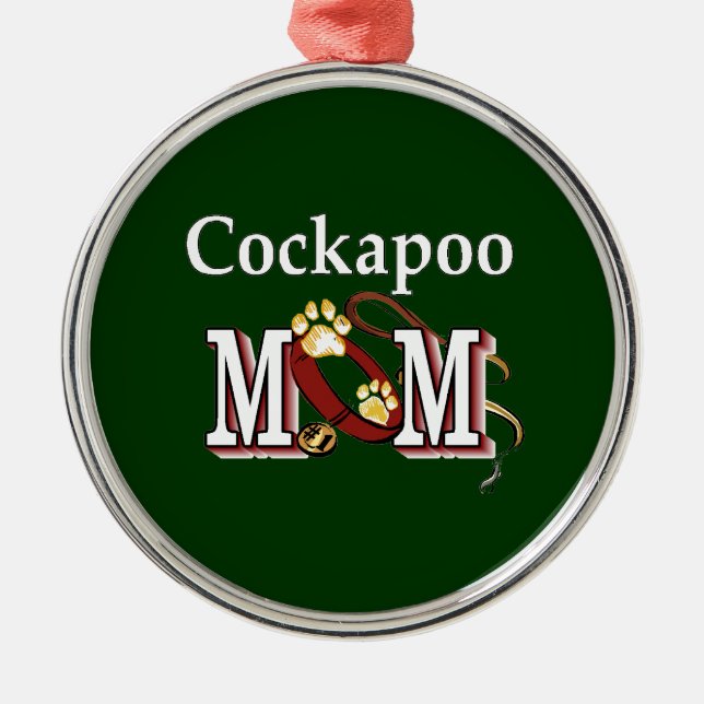 Cockapoo Mom Gifts Metal Ornament (Front)
