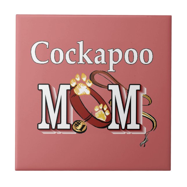 Cockapoo Mom Gifts Tile (Front)