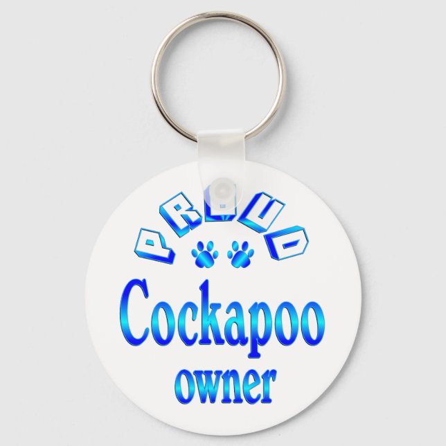Cockapoo Owner Keychain (Front)