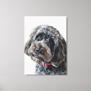 cockapoo painting canvas print