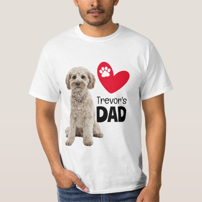 Cockapoo Personalized Dad  T-Shirt (Front)