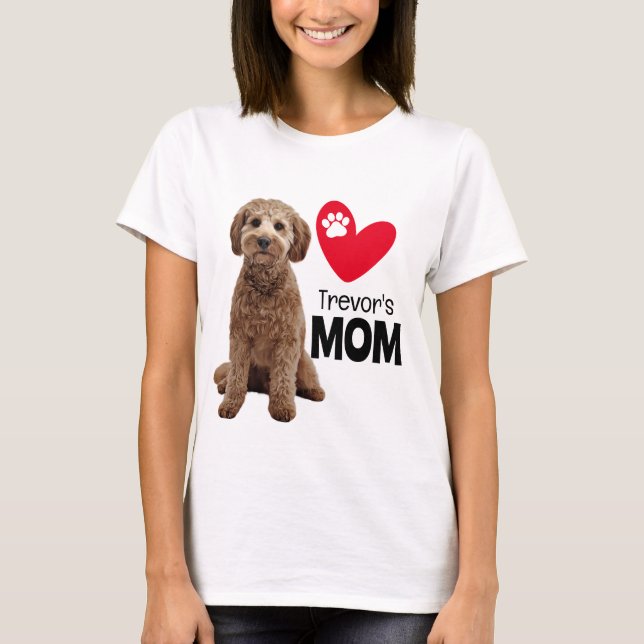Cockapoo Personalized Mom T-Shirt (Front)