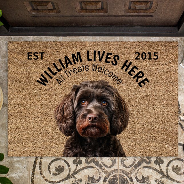 Cockapoo Personalized Pet Doormat (Creator Uploaded)
