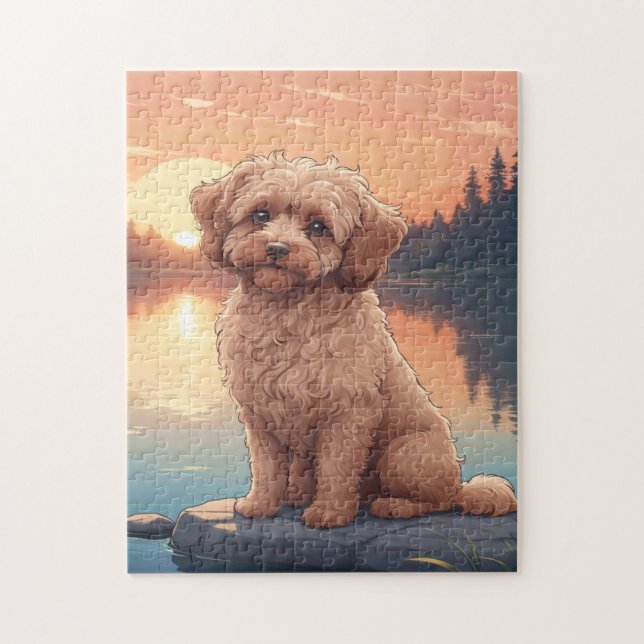 Cockapoo Poodle dog Jigsaw Puzzle (Vertical)