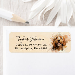 Cockapoo Return Address Label