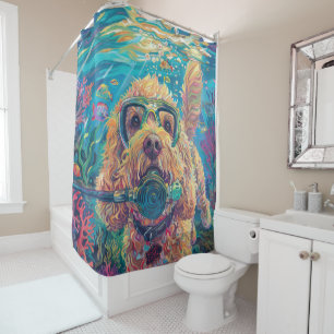 Cockapoo Scuba Diving Underwater