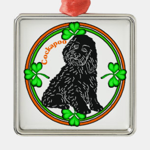 Cockapoo St Patrick's Day Metal Ornament