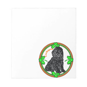 Cockapoo St Patrick's Day Notepad
