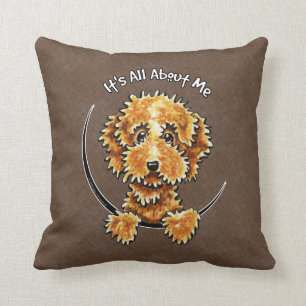 Cockapoo Tan IAAM Throw Pillow