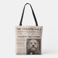 Cockapoo Vintage Newspaper 