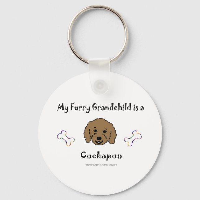CockapooBrown Keychain (Front)