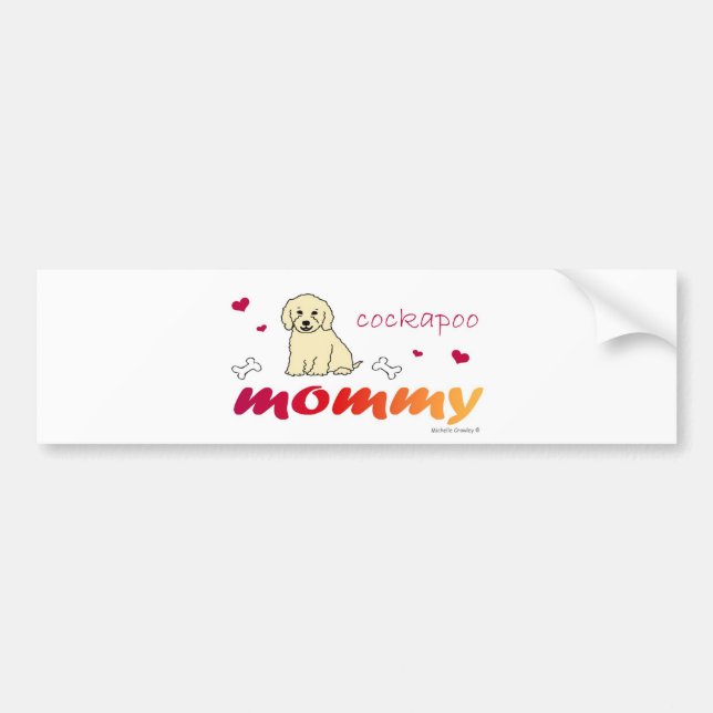 CockapooCrmMommy Bumper Sticker (Front)