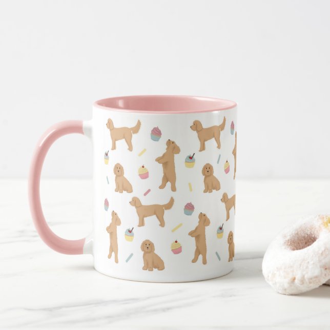 cockapoos and Cupcakes Mug (With Donut)