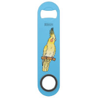 Cockatiel bird cartoon illustration