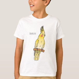 Cockatiel bird cartoon illustration T-Shirt