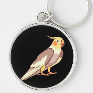 Cockatiel Bird Parrot Keychain