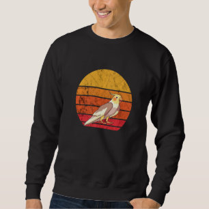 Cockatiel Bird Retro Sunset Cockatoo Parrot Cockat Sweatshirt