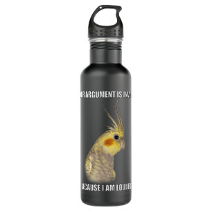 COCKATIEL Birds Funny Cockatiels Design 710 Ml Water Bottle