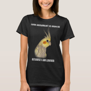 COCKATIEL Birds Funny Cockatiels Design T-Shirt