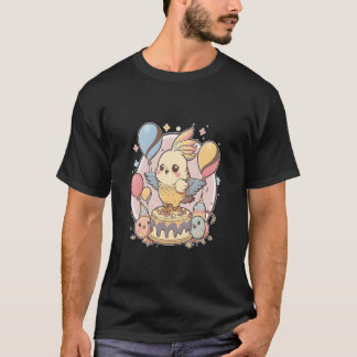 Cockatiel Birthday Parrot Birdheme Party friends T-Shirt