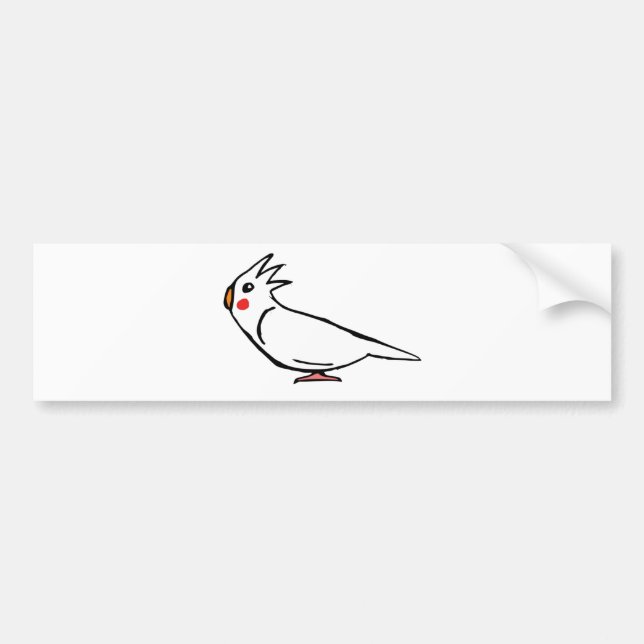 Cockatiel Bumper Sticker (Front)